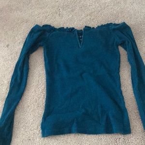 Aeropostale, off the shoulder, long sleeve